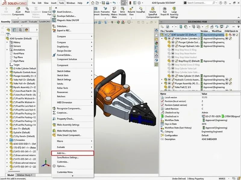 Hệ sinh thái SolidWorks gồm CAD, Simulation, PDM và Electrical